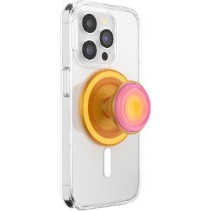 PopSockets Phone Grip for MagSafe with Kickstand, Magnetic Stand, Swappable Top, Secure Hold for iPhone MagSafe Cases, Phone & Tablet Grip – Aluminum Topo(Sunni B)