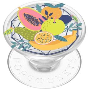 PopSockets Phone Grip for MagSafe with Kickstand, Magnetic Stand, Swappable Top, Secure Hold for iPhone MagSafe Cases, Phone & Tablet Grip – Aluminum Topo(Fruit Salad)