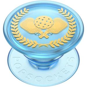 PopSockets Phone Grip for MagSafe with Kickstand, Magnetic Stand, Swappable Top, Secure Hold for iPhone MagSafe Cases, Phone & Tablet Grip – Aluminum Topo(Pickleball)