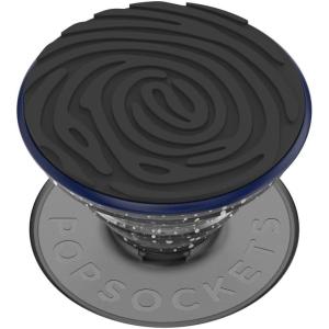 PopSockets Phone Grip for MagSafe with Kickstand, Magnetic Stand, Swappable Top, Secure Hold for iPhone MagSafe Cases, Phone & Tablet Grip – Aluminum Topo(Imprint Black)