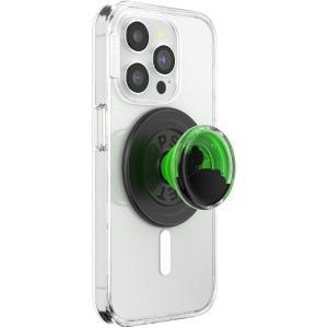 PopSockets Phone Grip for MagSafe with Kickstand, Magnetic Stand, Swappable Top, Secure Hold for iPhone MagSafe Cases, Phone & Tablet Grip – Tidepool Night Tide Glow in The Dark(Lava Lamp Green)