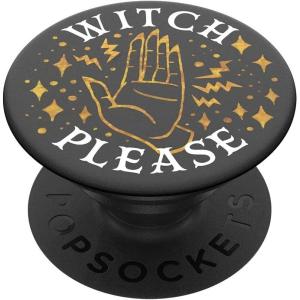PopSockets Phone Grip for MagSafe with Kickstand, Magnetic Stand, Swappable Top, Secure Hold for iPhone MagSafe Cases, Phone & Tablet Grip, Beetlejuice, Halloween PopSocket – Backspin Sand Snakes(Witch Please)