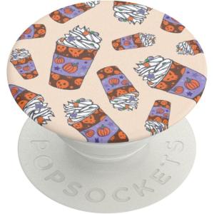 PopSockets Phone Grip for MagSafe with Kickstand, Magnetic Stand, Swappable Top, Secure Hold for iPhone MagSafe Cases, Phone & Tablet Grip, Beetlejuice, Halloween PopSocket – Backspin Sand Snakes(Pumpkin Spice)