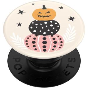 PopSockets Phone Grip for MagSafe with Kickstand, Magnetic Stand, Swappable Top, Secure Hold for iPhone MagSafe Cases, Phone & Tablet Grip, Beetlejuice, Halloween PopSocket – Backspin Sand Snakes(Pumpkin Stack)