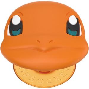 PopSockets Phone Grip for MagSafe with Kickstand, Magnetic Stand, Swappable Top, Secure Hold for iPhone MagSafe Cases, Phone & Tablet Grip, Cute PopSockets, Pokemon Fairy – Enamel Sakura Dreams(Charmander Face)