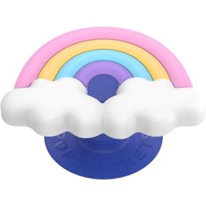 PopSockets Phone Grip for MagSafe with Kickstand, Magnetic Stand, Swappable Top, Secure Hold for iPhone MagSafe Cases, Phone & Tablet Grip, Cute PopSockets – Rainbow Glass(PopOut Rainbow)
