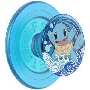 PopSockets Phone Grip for MagSafe with Kickstand, Magnetic Stand, Swappable Top, Secure Hold for iPhone MagSafe Cases, Phone & Tablet Grip, Cute PopSockets, Pokemon Fairy – Enamel Sakura Dreams(Squirtle Water)