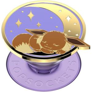PopSockets Phone Grip for MagSafe with Kickstand, Magnetic Stand, Swappable Top, Secure Hold for iPhone MagSafe Cases, Phone & Tablet Grip, Cute PopSockets, Pokemon Fairy – Enamel Sakura Dreams(Sleeping Eevee)