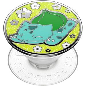 PopSockets Phone Grip for MagSafe with Kickstand, Magnetic Stand, Swappable Top, Secure Hold for iPhone MagSafe Cases, Phone & Tablet Grip, Cute PopSockets, Pokemon Fairy – Enamel Sakura Dreams(Bulbasaur Nap)