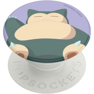 PopSockets Phone Grip for MagSafe with Kickstand, Magnetic Stand, Swappable Top, Secure Hold for iPhone MagSafe Cases, Phone & Tablet Grip, Cute PopSockets, Pokemon Fairy – Enamel Sakura Dreams(Snorlax Knocked)