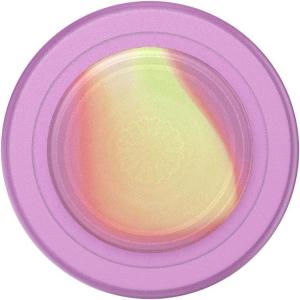PopSockets Phone Grip for MagSafe with Kickstand, Magnetic Stand, Swappable Top, Secure Hold for iPhone MagSafe Cases, Phone & Tablet Grip, Cute PopSockets – Rainbow Glass(Aurange)