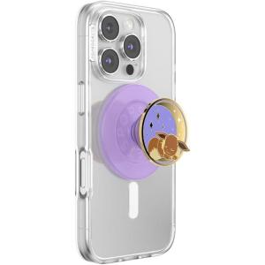 PopSockets Phone Grip for MagSafe with Kickstand, Magnetic Stand, Swappable Top, Secure Hold for iPhone MagSafe Cases, Phone & Tablet Grip, Cute PopSockets, Pokemon Fairy – Enamel Sakura Dreams(Enamel Sleeping Eevee)