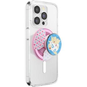 PopSockets Phone Grip for MagSafe with Kickstand, Magnetic Stand, Swappable Top, Secure Hold for iPhone MagSafe Cases, Phone & Tablet Grip, Cute PopSockets, Pokemon Fairy – Enamel Sakura Dreams(Togepi’s Charm)