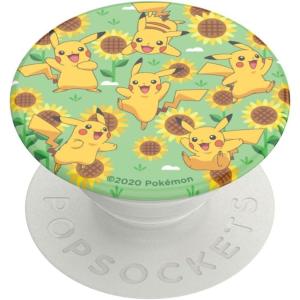 PopSockets Phone Grip for MagSafe with Kickstand, Magnetic Stand, Swappable Top, Secure Hold for iPhone MagSafe Cases, Phone & Tablet Grip, Cute PopSockets, Pokemon Fairy – Enamel Sakura Dreams(Pikachu Pattern)