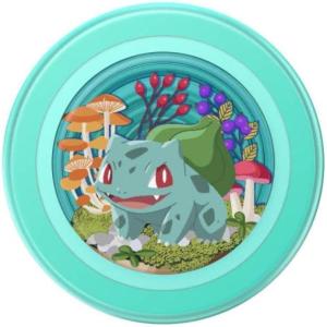 PopSockets Phone Grip for MagSafe with Kickstand, Magnetic Stand, Swappable Top, Secure Hold for iPhone MagSafe Cases, Phone & Tablet Grip, Cute PopSockets, Pokemon Fairy – Enamel Sakura Dreams(Bulbasaur Mint)