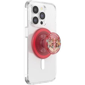 PopSockets Phone Grip for MagSafe with Kickstand, Magnetic Stand, Swappable Top, Secure Hold for iPhone MagSafe Cases, Phone & Tablet Grip, Disney – PopOut Latte Mickey(Chip n’ Dale)