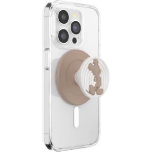 PopSockets Phone Grip for MagSafe with Kickstand, Magnetic Stand, Swappable Top, Secure Hold for iPhone MagSafe Cases, Phone & Tablet Grip, Disney – PopOut Latte Mickey(Latte Mickey)