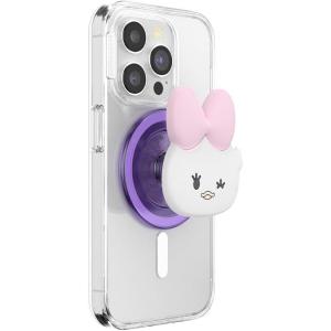 PopSockets Phone Grip for MagSafe with Kickstand, Magnetic Stand, Swappable Top, Secure Hold for iPhone MagSafe Cases, Phone & Tablet Grip, Disney – PopOut Latte Mickey(Kawaii Daisy)