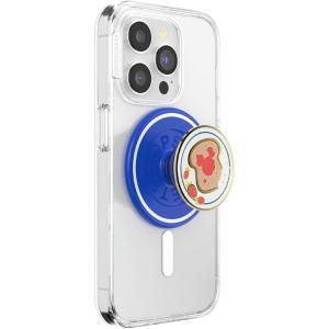PopSockets Phone Grip for MagSafe with Kickstand, Magnetic Stand, Swappable Top, Secure Hold for iPhone MagSafe Cases, Phone & Tablet Grip, Disney – PopOut Latte Mickey(Mickey Toast)