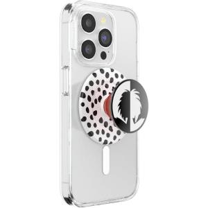 PopSockets Phone Grip for MagSafe with Kickstand, Magnetic Stand, Swappable Top, Secure Hold for iPhone MagSafe Cases, Phone & Tablet Grip, Disney – PopOut Latte Mickey(Cruella De Vil)