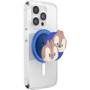 PopSockets Phone Grip for MagSafe with Kickstand, Magnetic Stand, Swappable Top, Secure Hold for iPhone MagSafe Cases, Phone & Tablet Grip, Disney – PopOut Latte Mickey(Kawaii Chip n Dale)