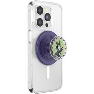 PopSockets Phone Grip for MagSafe with Kickstand, Magnetic Stand, Swappable Top, Secure Hold for iPhone MagSafe Cases, Phone & Tablet Grip, Disney – PopOut Latte Mickey(Essence of Maleficent)