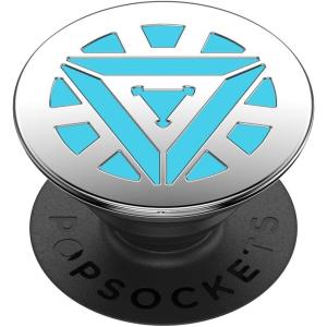 PopSockets Phone Grip for MagSafe with Kickstand, Magnetic Stand, Swappable Top, Secure Hold for iPhone MagSafe Cases, Phone & Tablet Grip, Marvel – Enamel Captain America Comic Book(Arc Reactor)