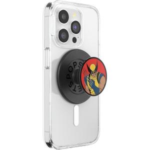 PopSockets Phone Grip for MagSafe with Kickstand, Magnetic Stand, Swappable Top, Secure Hold for iPhone MagSafe Cases, Phone & Tablet Grip, Marvel – Enamel Captain America Comic Book(Enamel Wolverine)