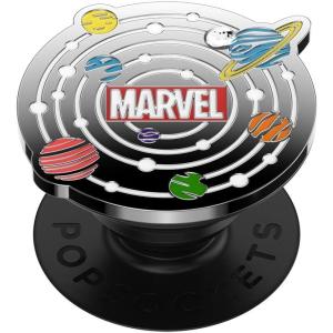 PopSockets Phone Grip for MagSafe with Kickstand, Magnetic Stand, Swappable Top, Secure Hold for iPhone MagSafe Cases, Phone & Tablet Grip, Marvel – Enamel Captain America Comic Book(Enamel Universe)