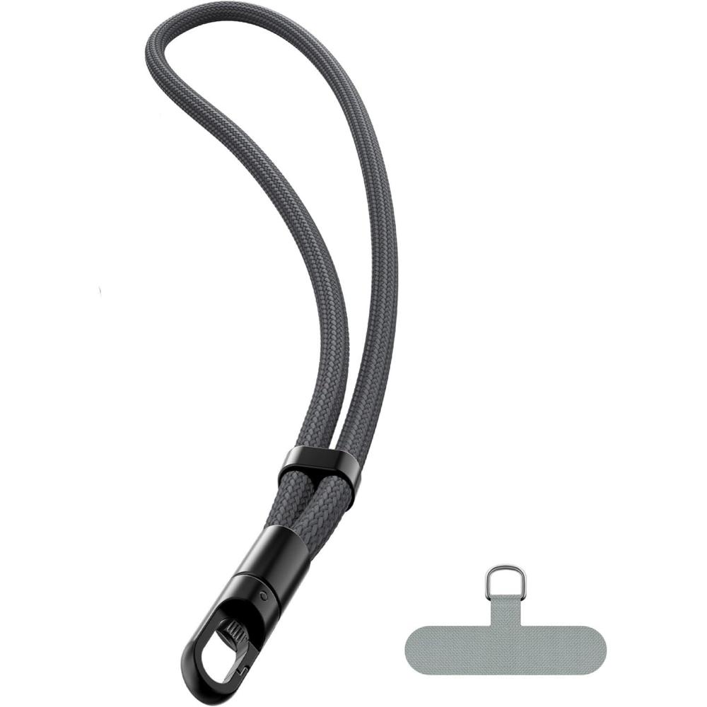 imagetakyu Phone Lanyard Phone Wrist Strap Chain Wristlet Keychain Charms Strap for Case Keys Women Men Compatible with iPhoneDark Gray
