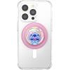 PopSockets Phone Grip for MagSafe with Kickstand, Magnetic Stand, Swappable Top, Secure Hold for iPhone MagSafe Cases, Phone & Tablet Grip, Disney – PopOut Dreamy Stitch(Disney Classics – Stitch Snacks)