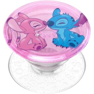 PopSockets Phone Grip for MagSafe with Kickstand, Magnetic Stand, Swappable Top, Secure Hold for iPhone MagSafe Cases, Phone & Tablet Grip, Disney – PopOut Dreamy Stitch(Angel & Stitch)