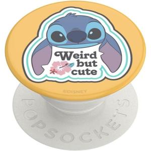 PopSockets Phone Grip for MagSafe with Kickstand, Magnetic Stand, Swappable Top, Secure Hold for iPhone MagSafe Cases, Phone & Tablet Grip, Disney – PopOut Dreamy Stitch(Weird but Cture)