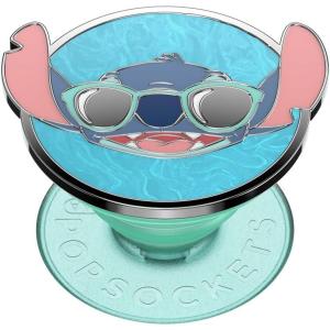 PopSockets Phone Grip for MagSafe with Kickstand, Magnetic Stand, Swappable Top, Secure Hold for iPhone MagSafe Cases, Phone & Tablet Grip, Disney – PopOut Dreamy Stitch(Suns Out Stitch)