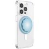 PopSockets Phone Grip for MagSafe with Kickstand, Magnetic Stand, Swappable Top, Secure Hold for iPhone MagSafe Cases, Phone & Tablet Grip – Molded Flower Blue Sigh
