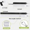 takyu Phone Lanyard, 2 Pack Adjustable Anti-Drop Neck/Wrist Strap with 2 PcsTether Patches, Secure Hands-Free Compatible for iPhone Samsung Perfect for Nurses, Teachers, Travel, Hiking Black+Purple(Black + White)
