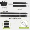 takyu Phone Lanyard, 2 Pack Adjustable Anti-Drop Neck/Wrist Strap with 2 PcsTether Patches, Secure Hands-Free Compatible for iPhone Samsung Perfect for Nurses, Teachers, Travel, Hiking Black+Purple(Black + Black)