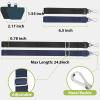 takyu Phone Lanyard, 2 Pack Adjustable Anti-Drop Neck/Wrist Strap with 2 PcsTether Patches, Secure Hands-Free Compatible for iPhone Samsung Perfect for Nurses, Teachers, Travel, Hiking Black+Purple(Black + Darkblue)