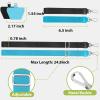 takyu Phone Lanyard, 2 Pack Adjustable Anti-Drop Neck/Wrist Strap with 2 PcsTether Patches, Secure Hands-Free Compatible for iPhone Samsung Perfect for Nurses, Teachers, Travel, Hiking Black+Purple(Black + Blue)