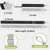 takyu Phone Lanyard, 2 Pack Adjustable Anti-Drop Neck/Wrist Strap with 2 PcsTether Patches, Secure Hands-Free Compatible for iPhone Samsung Perfect for Nurses, Teachers, Travel, Hiking Black+Purple(Black + Grey)