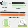 takyu Phone Lanyard, 2 Pack Adjustable Anti-Drop Neck/Wrist Strap with 2 PcsTether Patches, Secure Hands-Free Compatible for iPhone Samsung Perfect for Nurses, Teachers, Travel, Hiking Black+Purple(Black + Qgreen)