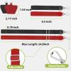 takyu Phone Lanyard, 2 Pack Adjustable Anti-Drop Neck/Wrist Strap with 2 PcsTether Patches, Secure Hands-Free Compatible for iPhone Samsung Perfect for Nurses, Teachers, Travel, Hiking Black+Purple(Black + Red)
