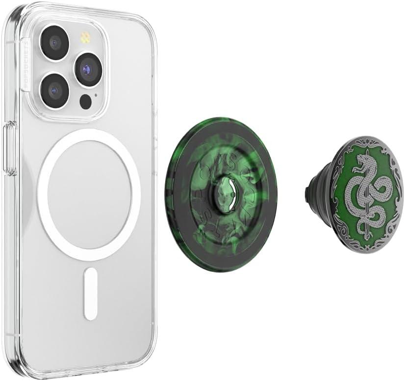 imagePopSockets Phone Grip for MagSafe with Kickstand Magnetic Stand Swappable Top Secure Hold for iPhone MagSafe Cases Phone amp Tablet Grip Harry Potter Dich Diam Master of DeathHorcrux Nagini