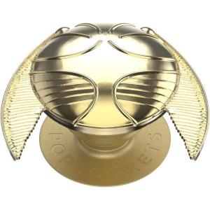 PopSockets Phone Grip for MagSafe with Kickstand, Magnetic Stand, Swappable Top, Secure Hold for iPhone MagSafe Cases, Phone & Tablet Grip, Harry Potter – Dich Diam Master of Death(Golden Snitch)