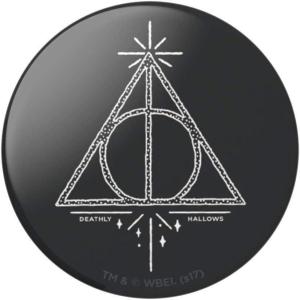 PopSockets Phone Grip for MagSafe with Kickstand, Magnetic Stand, Swappable Top, Secure Hold for iPhone MagSafe Cases, Phone & Tablet Grip, Harry Potter – Dich Diam Master of Death(Deathly Hallows)
