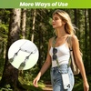 takyu Multifunctional Phone Lanyard, 3 in 1 Cell Phone Detachable Adjustable Crossbody Strap & Neck Lanyard & Wrist Lanyard with 2x Tether Tab for Most Smartphones, Outdoor Travel Essential Black(Greenx1)