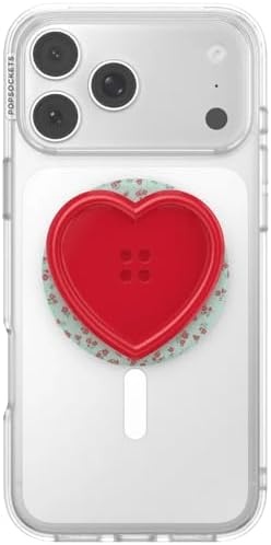 image:imagePopSockets Phone Grip for MagSafe Magnetic Holder Button Heart