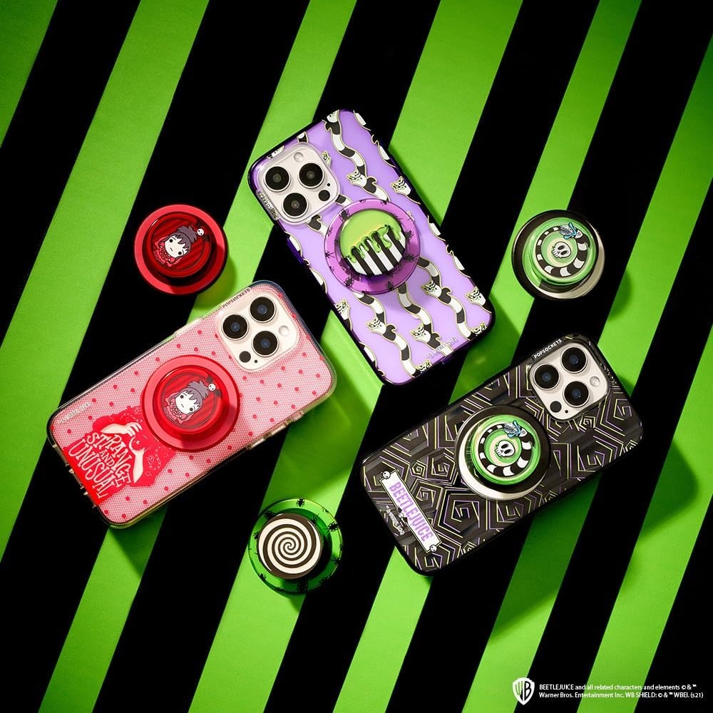 image:imagePopSockets Phone Grip for MagSafe Magnetic Holder GhostieBeetlejuice Drip