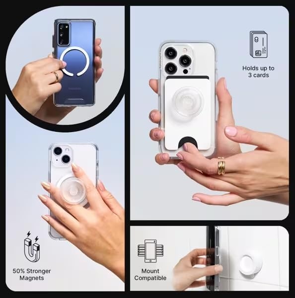 image:imagePopSockets Phone Grip for MagSafe Magnetic Holder GhostieSand Snakes