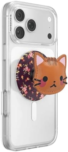 image:imagePopSockets Phone Grip for MagSafe Magnetic Holder Nana CatCowboy Kitty